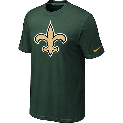 New Orleans Saints Sideline Legend Authentic LogoT ShirtD- Green 117