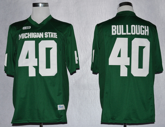 Michigan State Spartans #40 Max Bullough Green Jersey