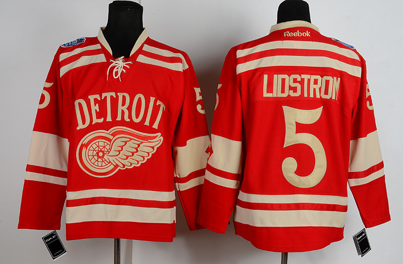 2014 Reebook Detroit Red Wings #5 Lidstrom Red Jersey