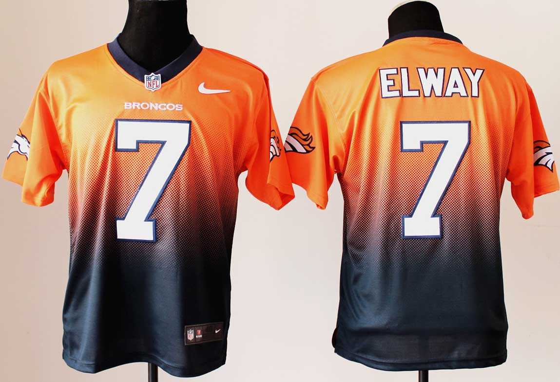 Youth Nike NFL Denver Broncos #7 Elway Fadeaway Drift Fashion Jersey