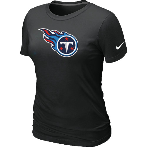  Tennessee Titans Black Womens Logo TShirt 54 