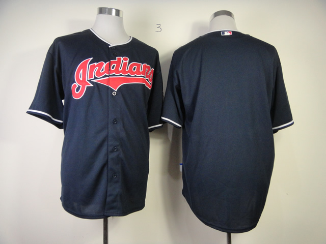 MLB Cleveland Indians Blank Jersey Blue