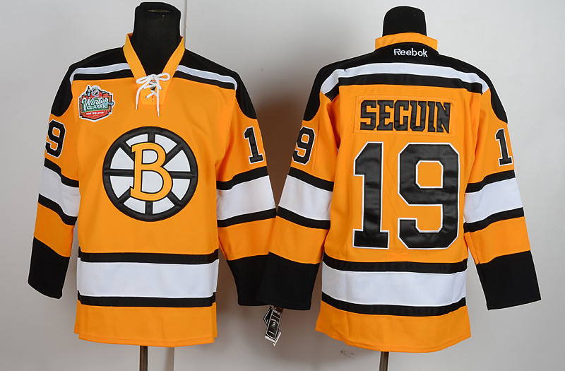 Boston Bruins #19 Seguin Yellow Jersey