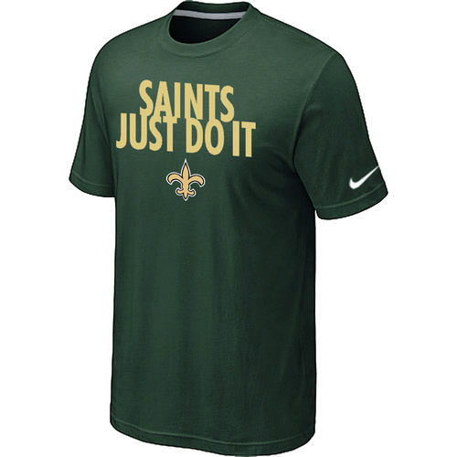 NFL New Orleans Saints Just DoItD- Green TShirt 22