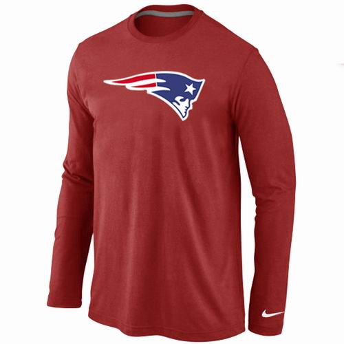 Nike New England Patriots Logo Long Sleeve T-Shirt RED