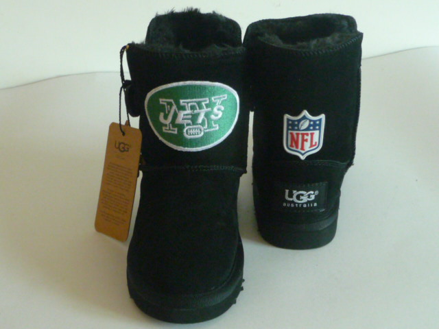 Kids NFL New York Jets Black Boots