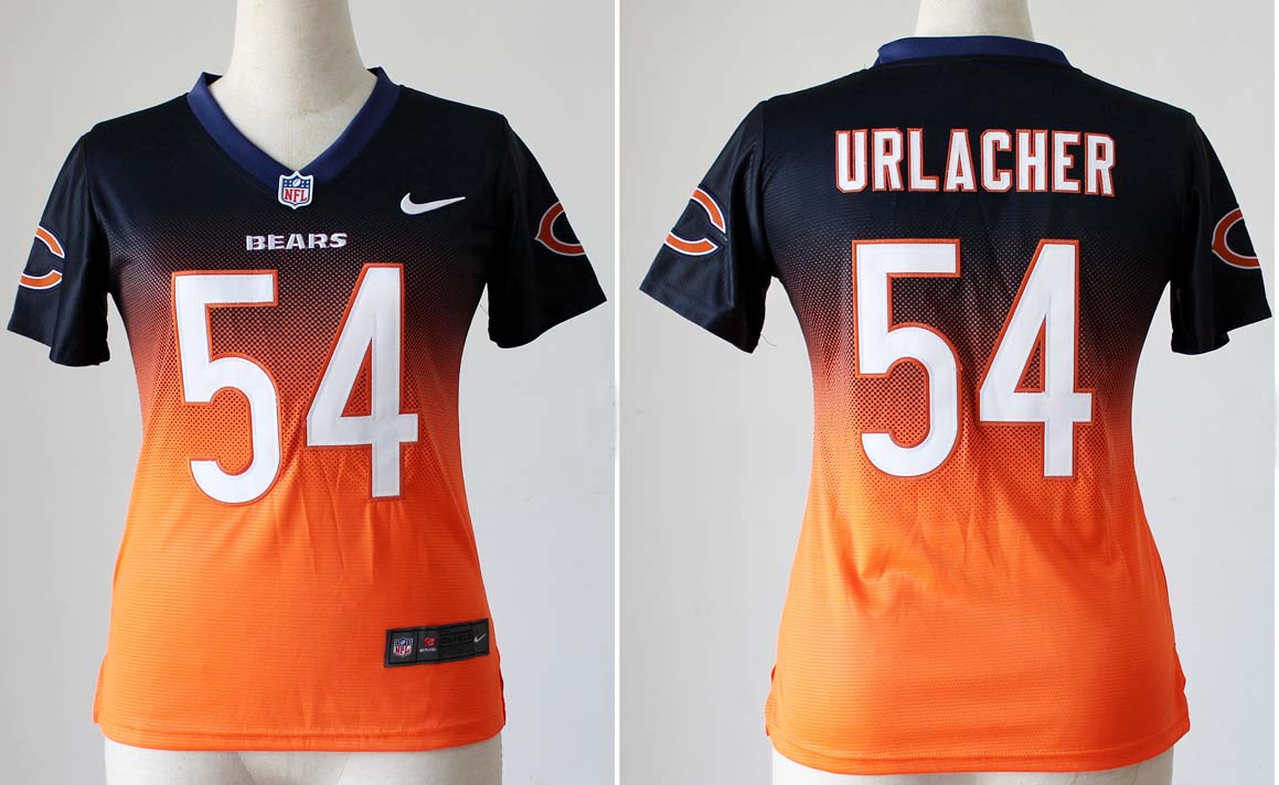 NFL Women Chicago Bears Urlacher #54  Fadeaway Jersey