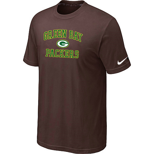  Green Bay Packers Heart& Soul Brown TShirt 150 