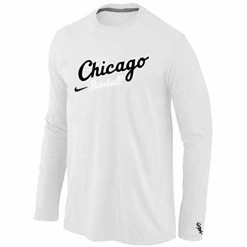 Nike Chicago White Sox Long Sleeve T-Shirt White