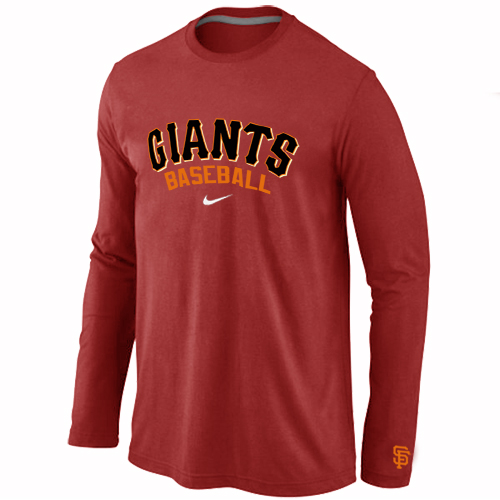 Nike San Francisco Giants Long Sleeve T-Shirt RED