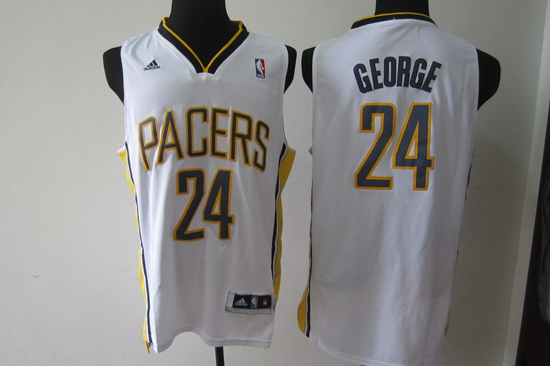 adidas Indiana Pacers #24 George white jersey
