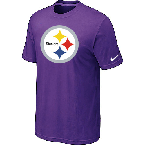  Nike Pittsburgh Steelers Sideline Legend Authentic Logo TShirt Purple 95 