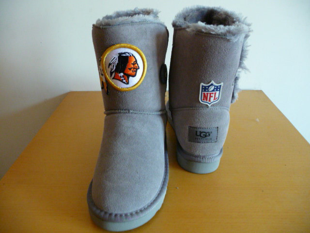 Womens Washington Redskins Cheerleader Boots Gray