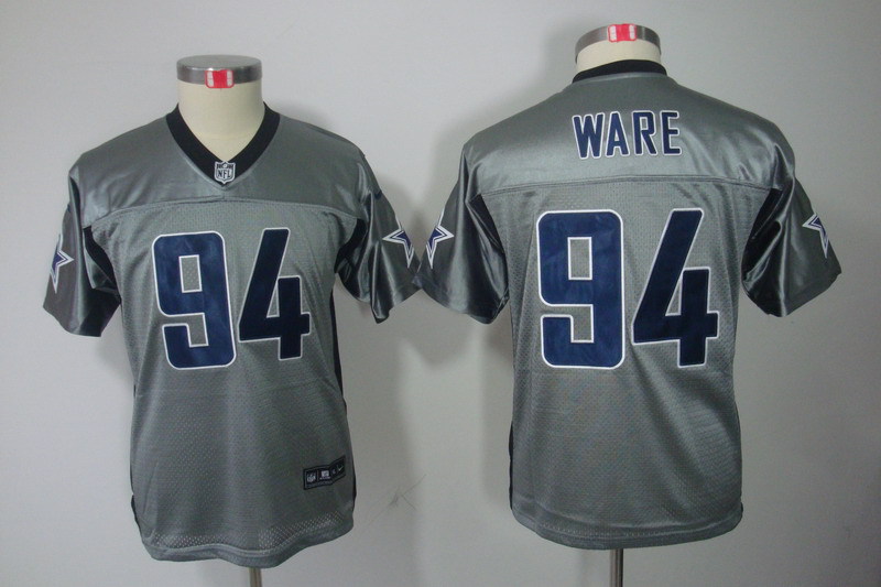 NFL Dallas Cowboys #94 Ware Youth Grey Lights Out Jersey