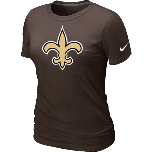 New Orleans Saints Brown Womens Logo TShirt 78