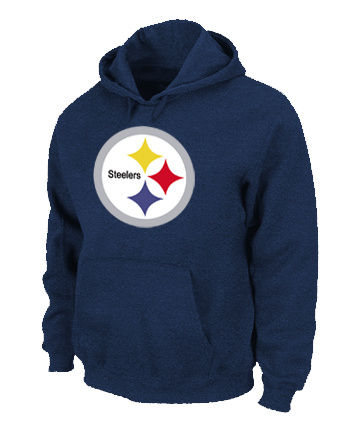 Pittsburgh Steelers Logo Pullover Hoodie D.Blue