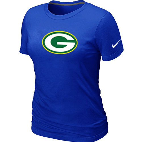  Green Bay Packers Blue Womens Logo TShirt 122 