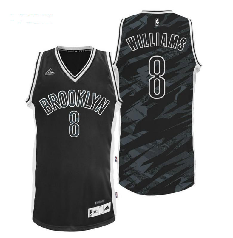 NBA Fashion New Revolution 30 Jersey Brooklyn Nets #8 Deron Williams Black