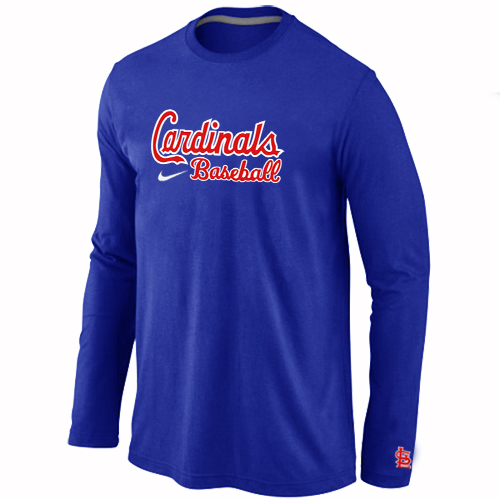 Nike St. Louis Cardinals Long Sleeve T-Shirt Blue