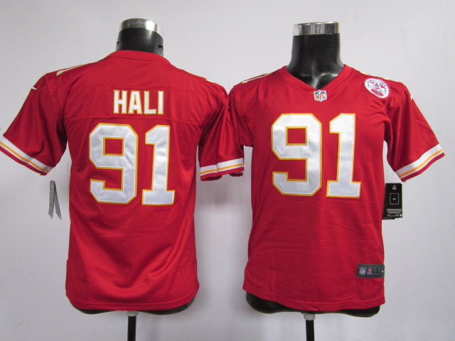 Youth Nike Kansas City Chiefs #92 Hali Jersey in red
