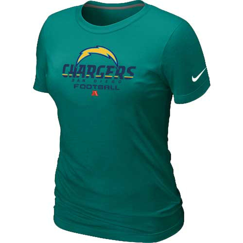  San Diego Charger L- Green Womens Critical Victory TShirt 52 