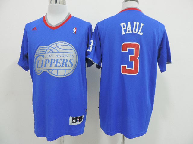 2013 NBA  Los Angeles Clippers #3 Paul Blue New Christmas Jersey