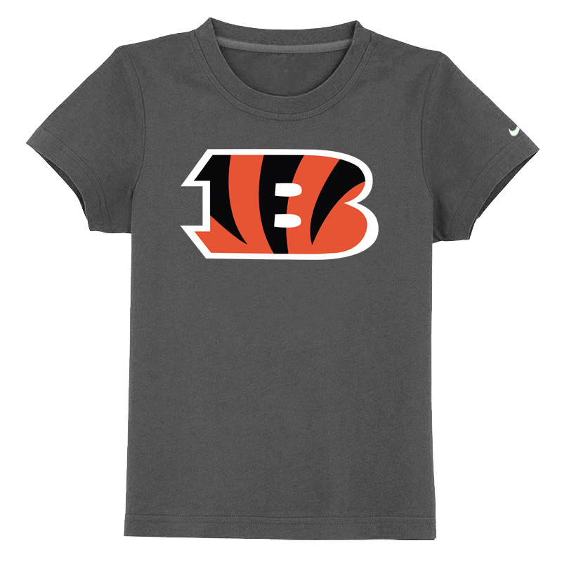 Cincinnati Bengals Sideline Legend Authentic Logo Youth T-Shirt D-Grey