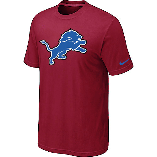  Detroit Lions Sideline Legend Authentic Logo TShirt Red 100 