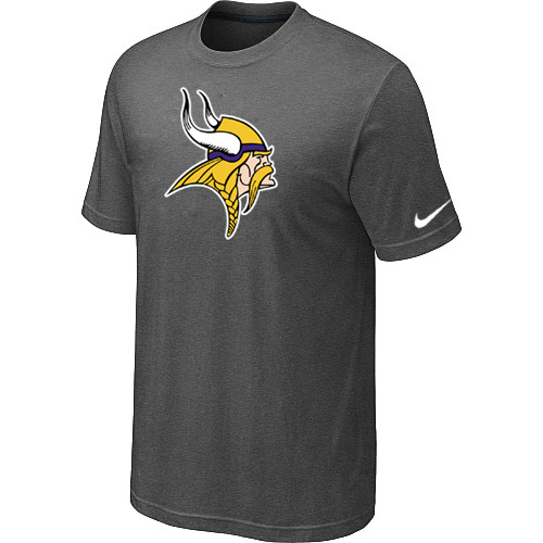  Minnesota Vikings Sideline Legend Authentic Logo TShirt Darkgrey 83 