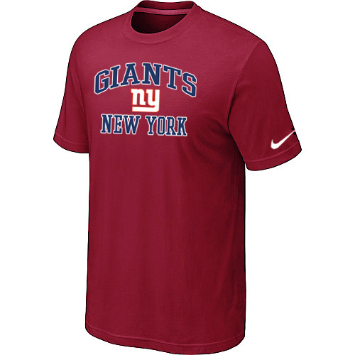 New York Giants Heart&Soul Red TShirt105