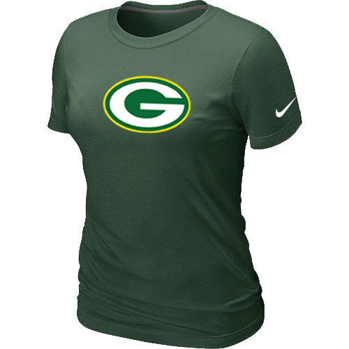  Green Bay Packers D- Green Womens Logo TShirt 119 