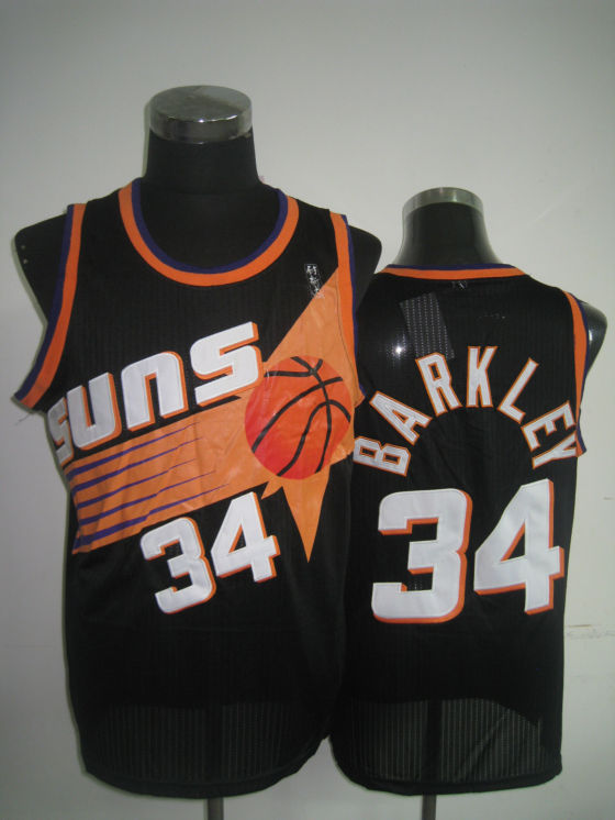 NBA Phoenix Suns 34 Barkley Jersey black