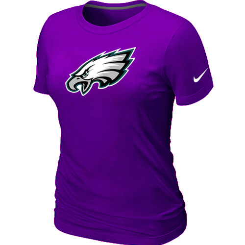  Philadelphia Eagles Purple Womens Logo TShirt 63 