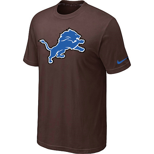  Detroit Lions Sideline Legend Authentic Logo TShirt Brown 107 