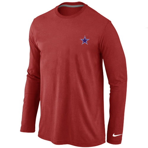 Dallas Cowboys Logo Long Sleeve T-Shirt RED