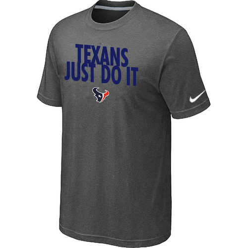 NFL Houston Texans Just Do It D- Grey TShirt 14 