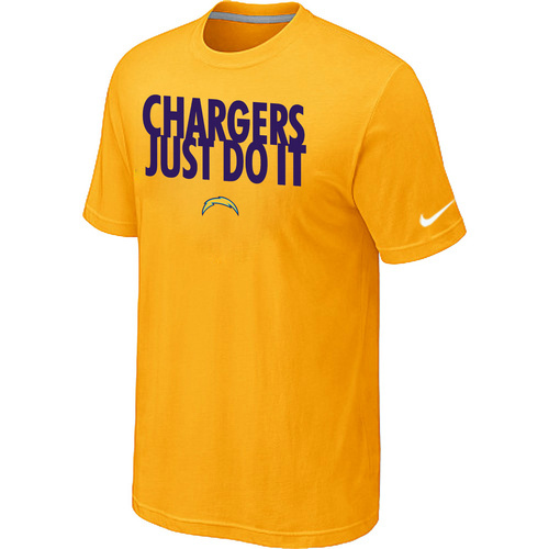 NFL San Diego Charger Just Do It Yellow TShirt 5 