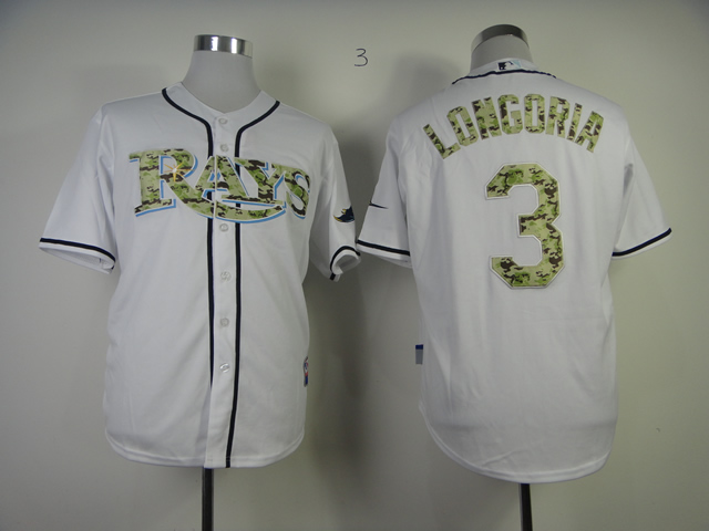 Tampa Bay Rays 3 Longoria Authentic 2013 USMC Home Cool Base Jersey