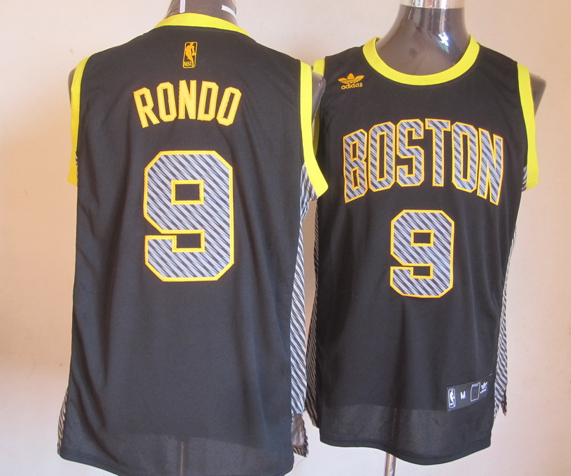 NBA Boston Celtics 9# Rajon Rondo black Jersey