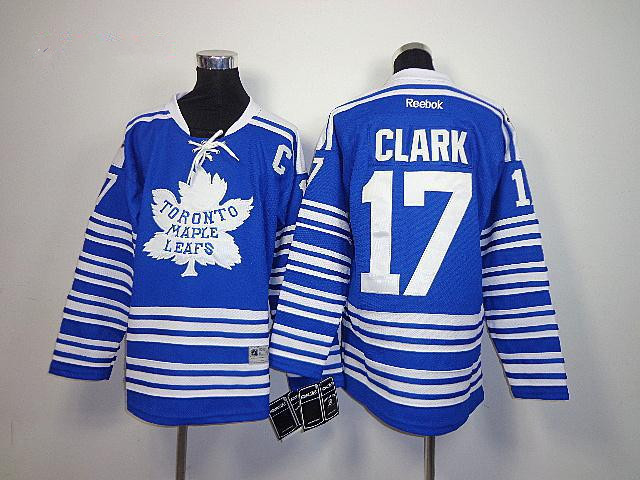 NHL Reebok Toronto Maple Leafs #17 Wendel Clark Blue With C Patch 2014 Winter Classic Jersey Jersey