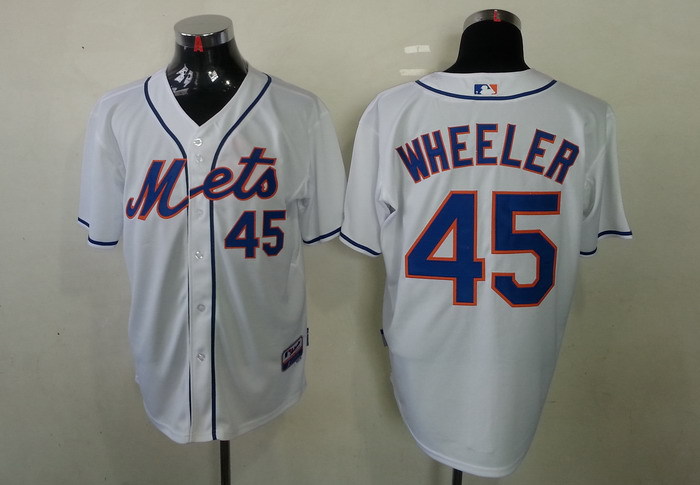MLB New York Mets #45 Wheeler Jersey White