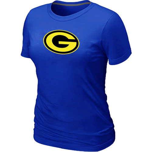  Mens Green Bay Packers Neon Logo Charcoal Womens Blue Tshirt 14 
