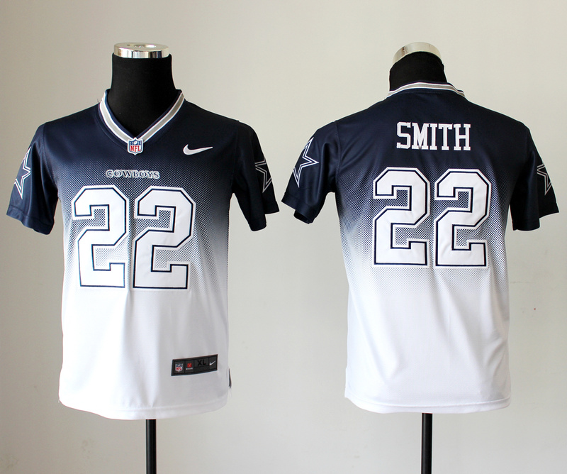 Nike NFL Dallas Cowboys #22 Smith Drift Fashion kids jerseys