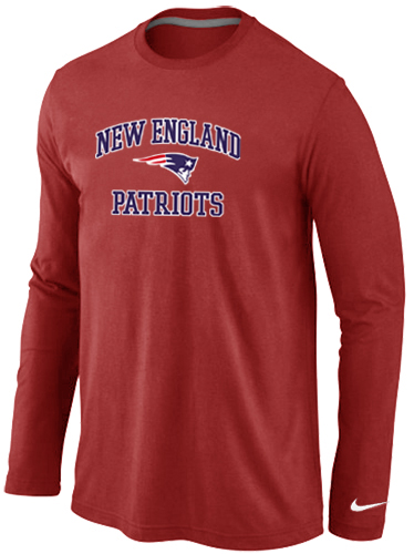 Nike New England Patriots Heart & Soul Long Sleeve T-Shirt RED