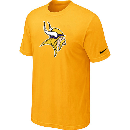  Minnesota Vikings Sideline Legend Authentic Logo TShirt Yellow 89 