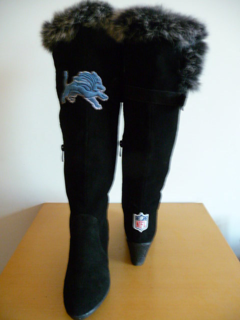 NFL Carolina Panthers Black Women Boots