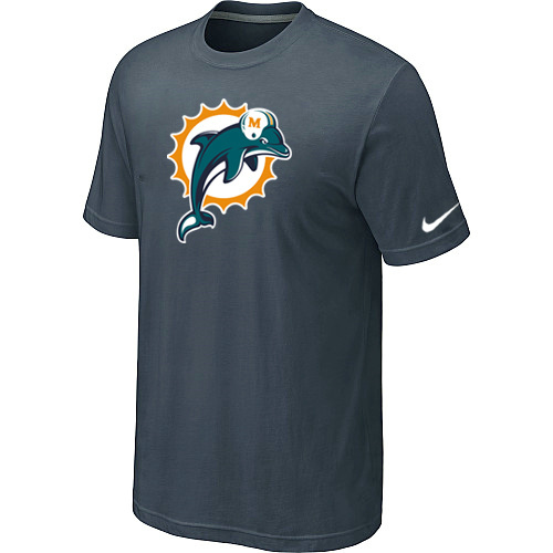  Miami Dolphins Sideline Legend Authentic Logo TShirt Grey 90 