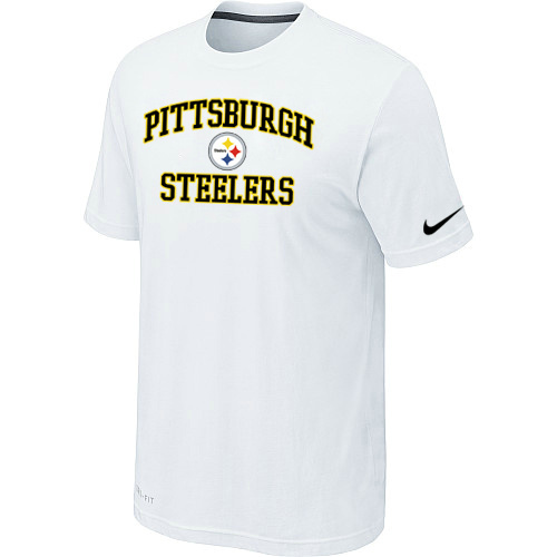  Pittsburgh Steelers Heart& Soul White TShirt 73 
