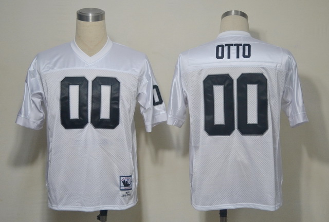 NFL Jerseys Oakland Raiders 00 OTTO White Throwback