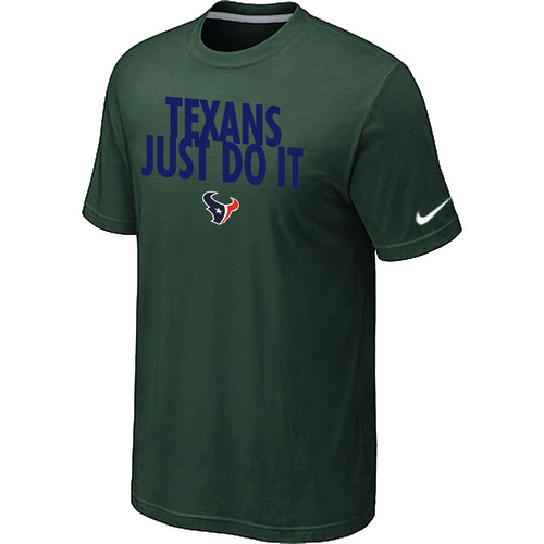 NFL Houston Texans Just Do It D- Green TShirt 15 